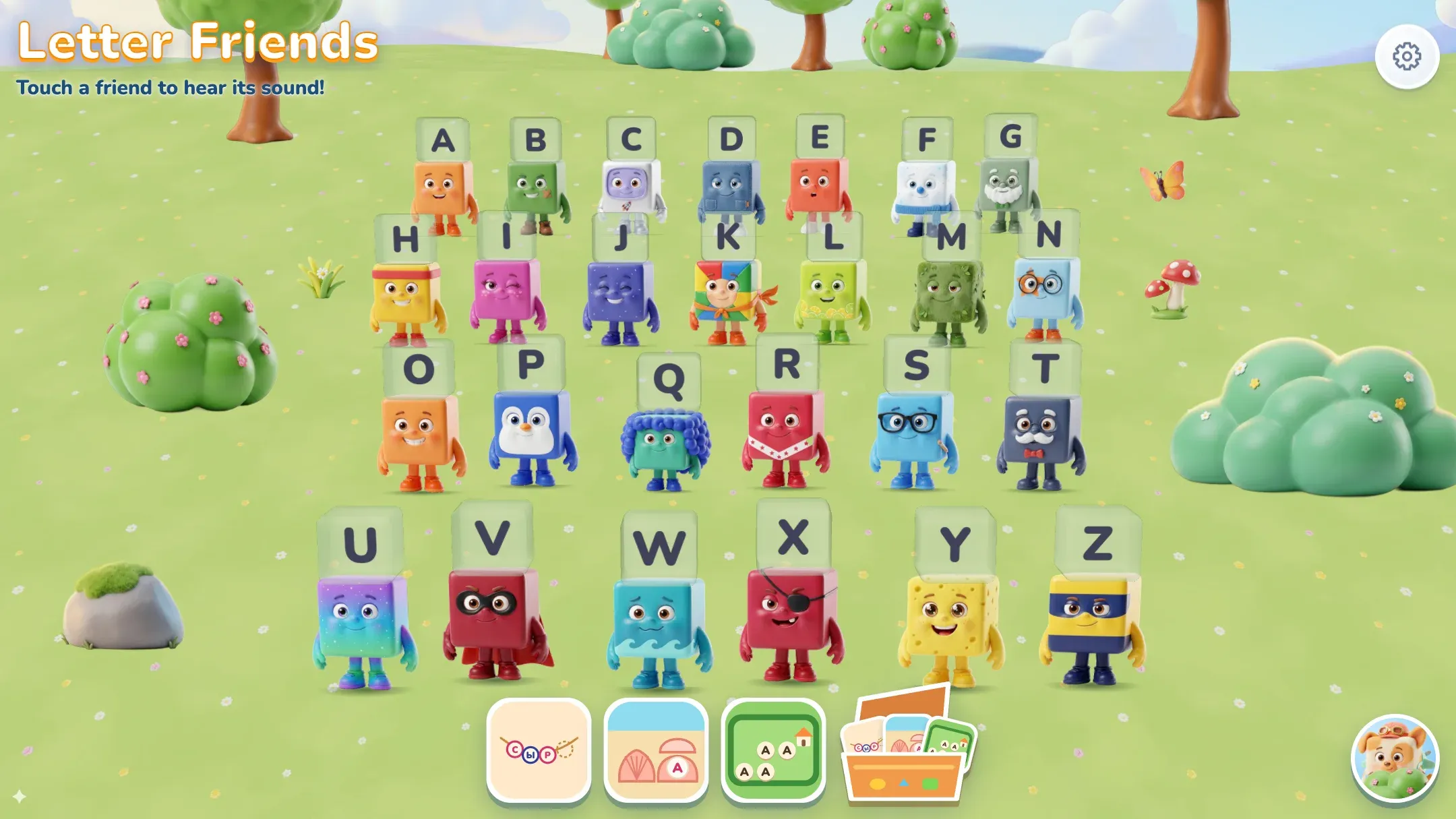 The meadow with every letter friend